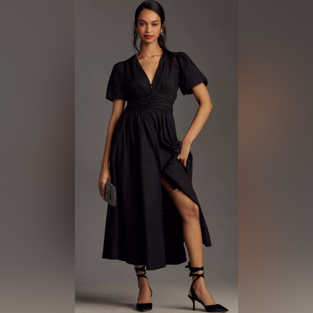 THE KATERINA BUTTON-FRONT DRESS